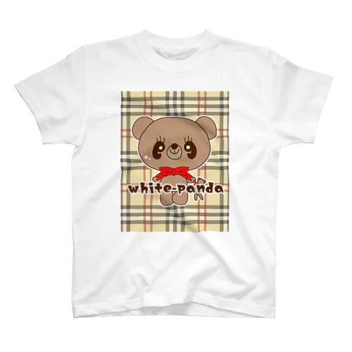 チェック大好きくまくん♪ スタンダードTシャツ