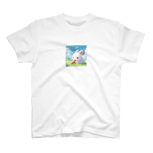 ふわふわウサギのくー Regular Fit T-Shirt