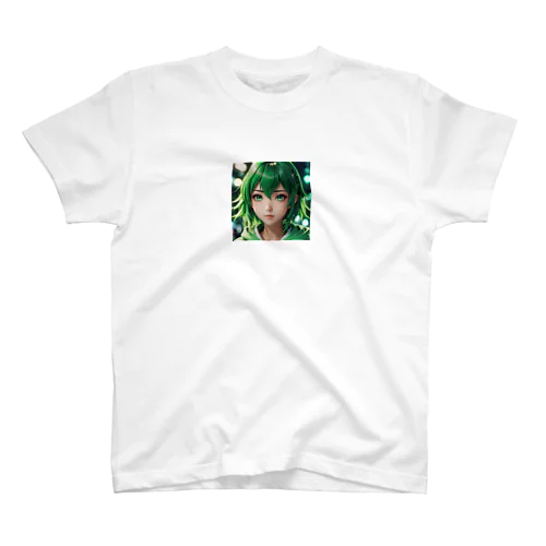 可愛らしいアニメキャラクターが描かれた美少女イラスト Regular Fit T-Shirt