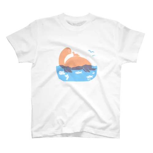 おやこきょうりゅー海の上 スタンダードTシャツ