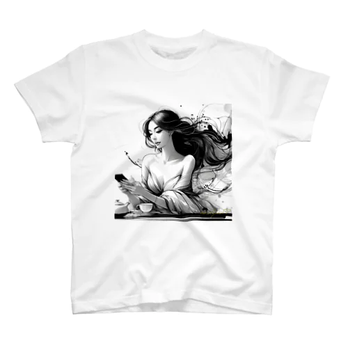 A Restful Sumi-e Regular Fit T-Shirt