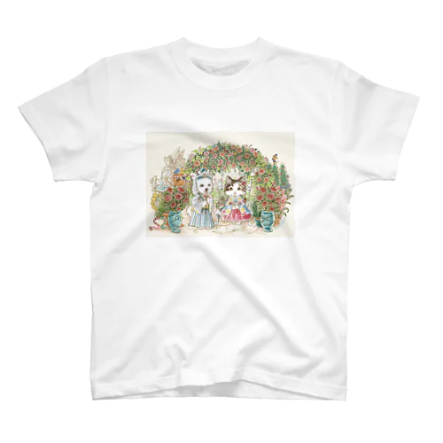 しらたまくんとみーにゃん　ローズガーデンツアー スタンダードTシャツ