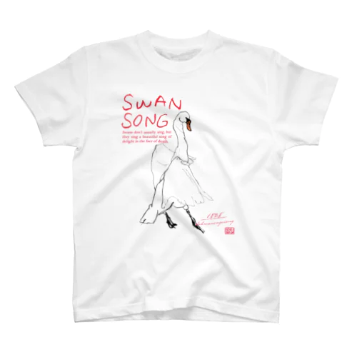 SWAN（Black Line） スタンダードTシャツ