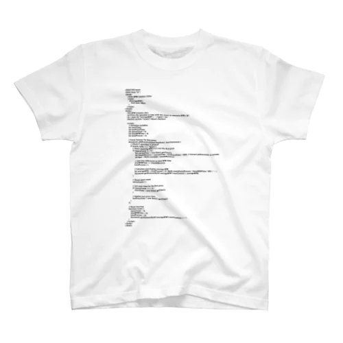 ソースコードTシャツ（BPM） スタンダードTシャツ