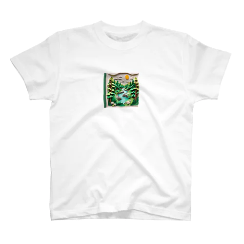 折り紙アート　森林 Regular Fit T-Shirt