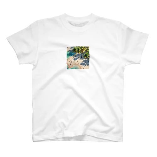 パームツリー沿い　ビーチ スタンダードTシャツ