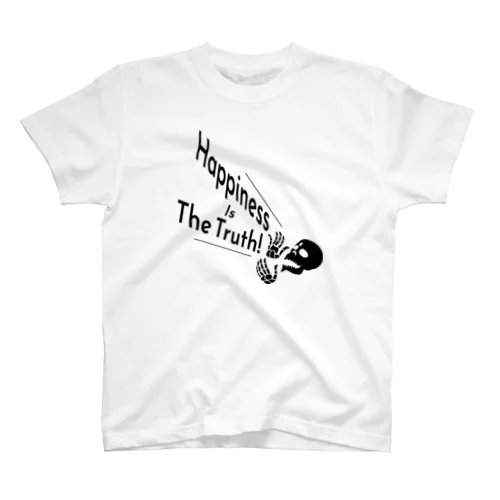 Happiness Is The Truth!（黒） Regular Fit T-Shirt