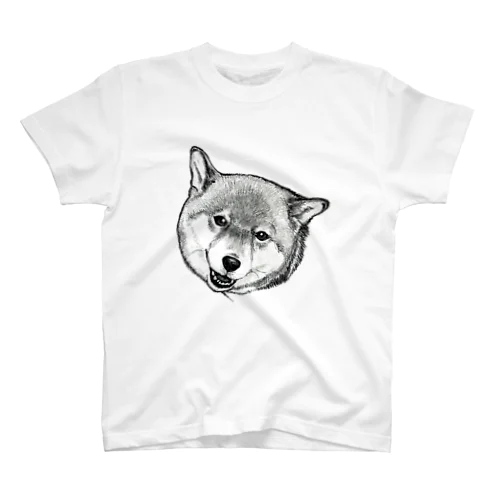 柴犬まるくん Regular Fit T-Shirt