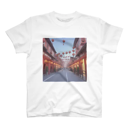 レトロ中華街の風景 スタンダードTシャツ