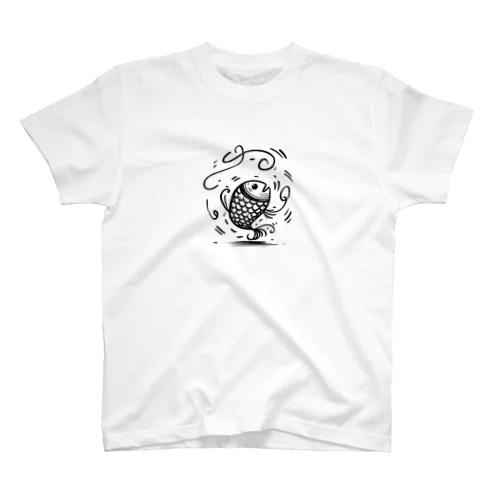 ダンスしまくる魚 スタンダードTシャツ