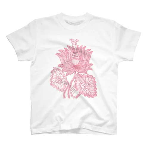 TSUTOMUiDa_drawing38_RED LOTUS Regular Fit T-Shirt