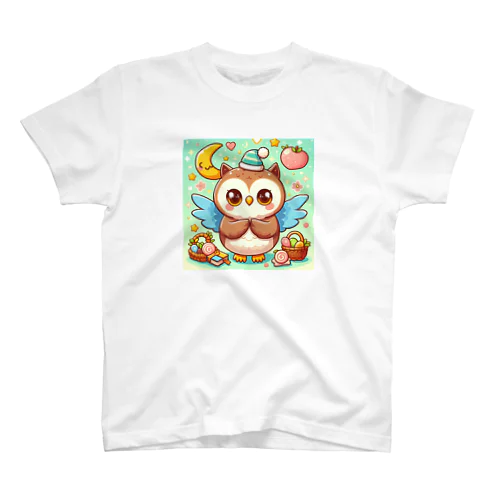 幸運を呼ぶフクロウ🦉⭐ スタンダードTシャツ