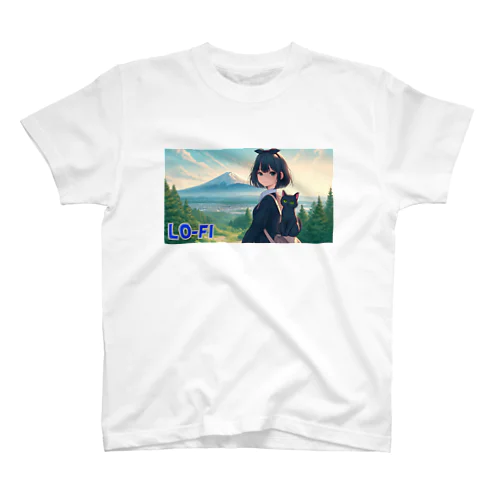 時空の旅猫アルトとミアと神秘の山 Regular Fit T-Shirt