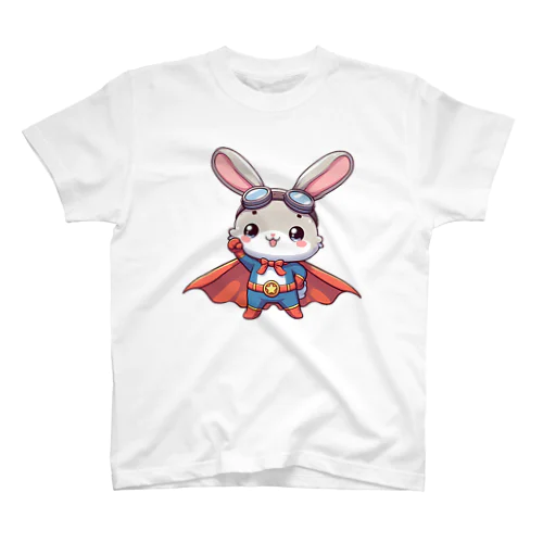 かわいいうさぎのヒーロー Regular Fit T-Shirt