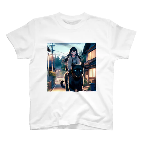 黒豹ライダー Regular Fit T-Shirt