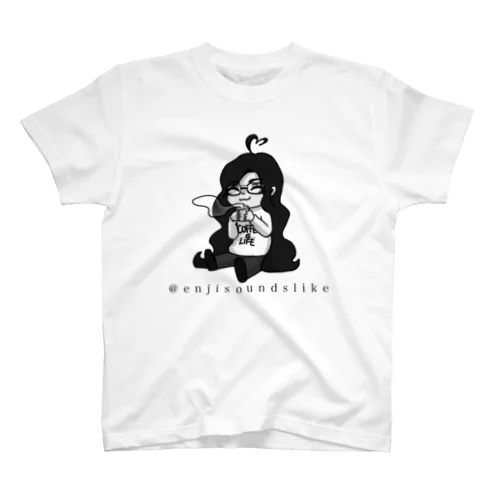 かわいいえんじ - Coffe is Life Regular Fit T-Shirt