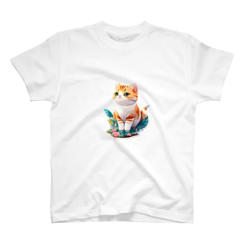 ハニカミ猫😻 Regular Fit T-Shirt
