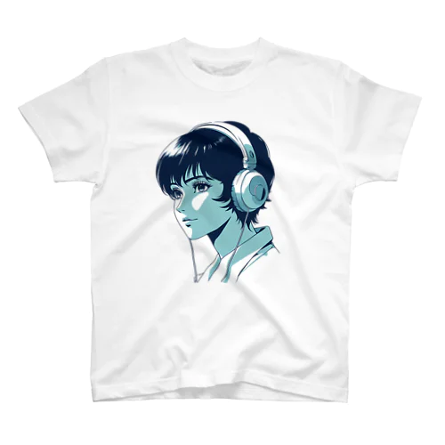 Headphone Girl 001 スタンダードTシャツ