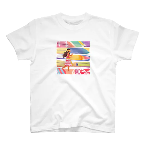 サーフボードとロコ（女の子バージョン） Regular Fit T-Shirt