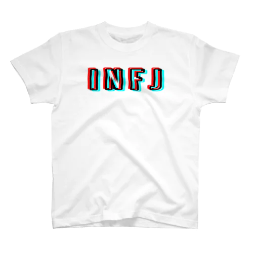 【MBTIシリーズ】INFJ Tシャツ[白] Regular Fit T-Shirt