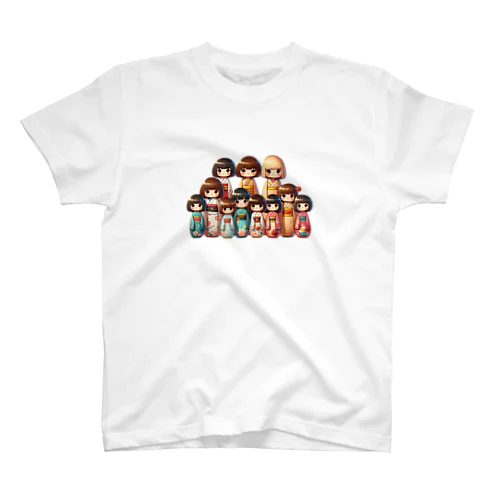 kokeshi dolls family Regular Fit T-Shirt