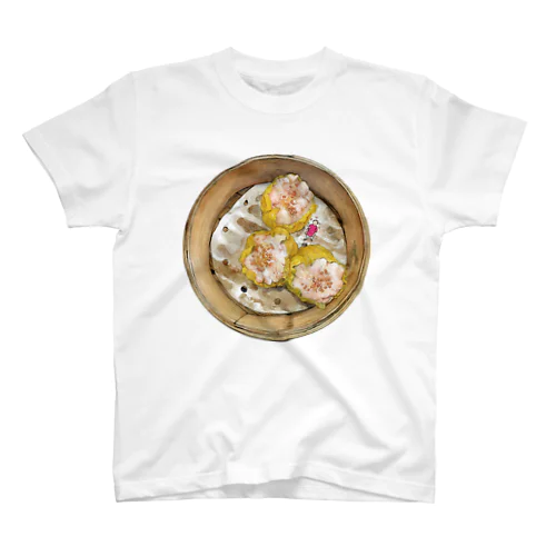 飲茶の点心シリーズ3「鮮蝦燒賣（エビ焼売）」 スタンダードTシャツ