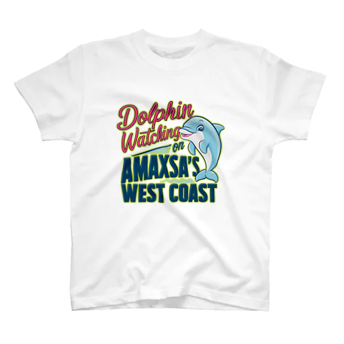 Amaxsa西海岸-Dolphin-Watching Regular Fit T-Shirt