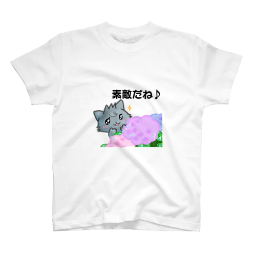 紫陽花とロコタンヌ スタンダードTシャツ