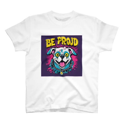 Be proudわんちゃんバンドT Regular Fit T-Shirt