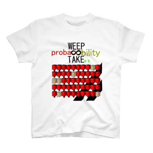 WEEP＆TAKE probability スタンダードTシャツ