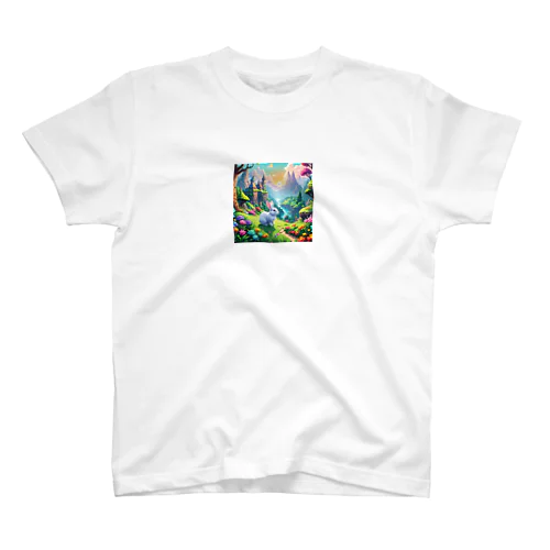 魔法の国の白ウサギ Regular Fit T-Shirt