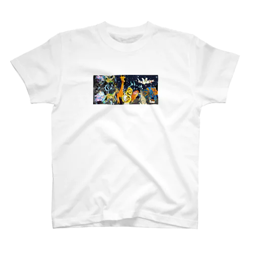 生きてるものの行進  夜 Regular Fit T-Shirt