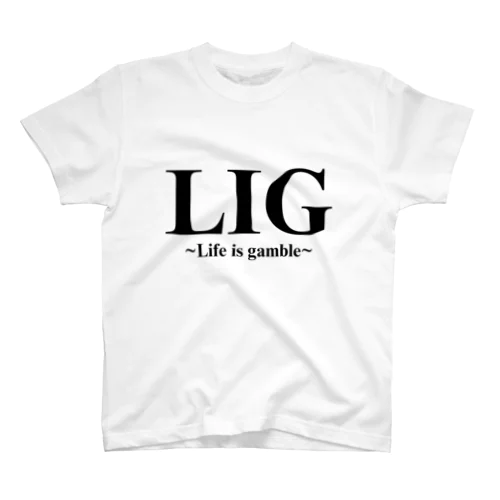 LIGブラックロゴ Regular Fit T-Shirt