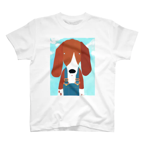 ビーグル犬とお散歩 スタンダードTシャツ