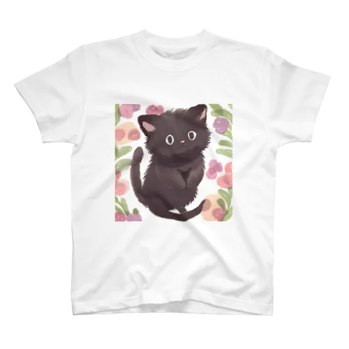 猫の黒ちゃん スタンダードTシャツ