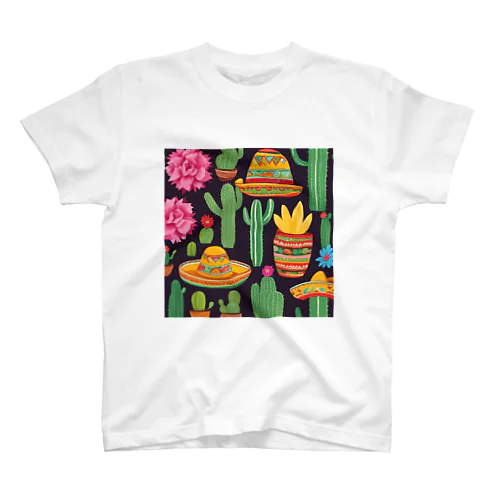 🌵サボテンとソンブレロ👒✨ スタンダードTシャツ