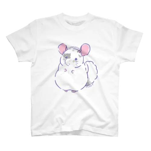 ファンシーなチンチラ(ゴー☆ジャスくん柄) スタンダードTシャツ