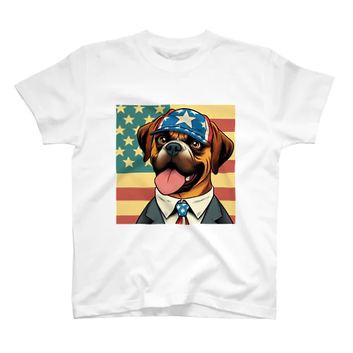 アメリカンドリームを追いかける犬 スタンダードTシャツ