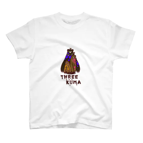 THREE KUMA -あわせくま- スタンダードTシャツ