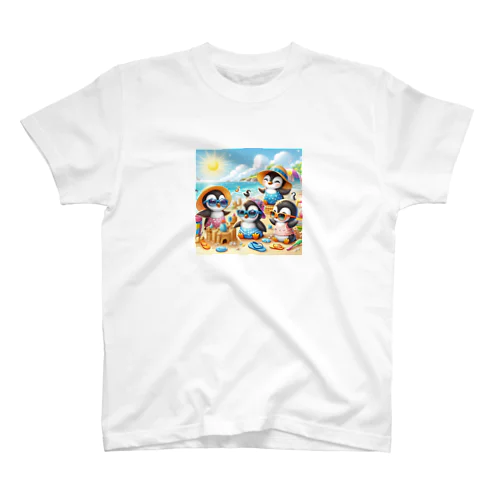 子供ペンギンの夏休み Regular Fit T-Shirt