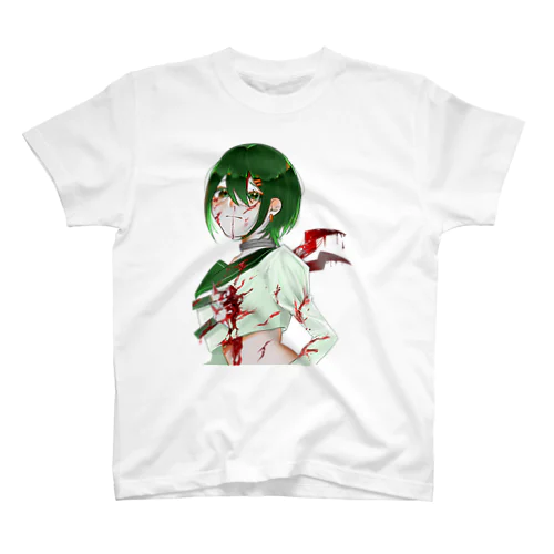 ぶっ刺されグリーンちゃん Regular Fit T-Shirt