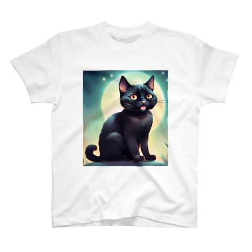 幻想の中の黒猫くん スタンダードTシャツ