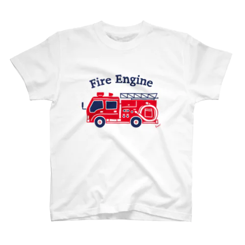 消防車　Fire Engine Regular Fit T-Shirt