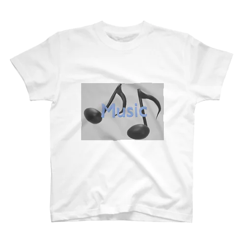 シンプルMusicデザイン Regular Fit T-Shirt