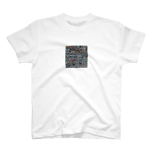 「道路マップ迷路」 Regular Fit T-Shirt