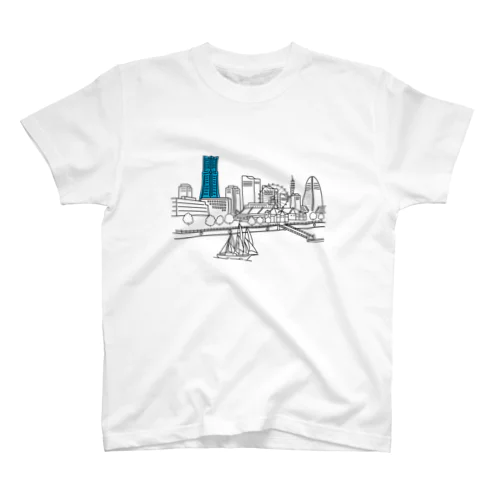 横浜みなとみらいの景色 スタンダードTシャツ