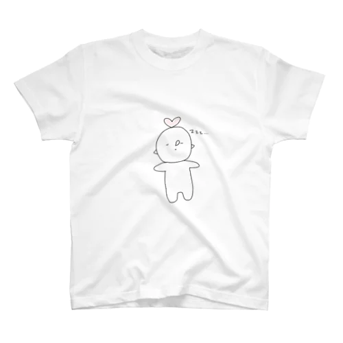 白くてハートフル　睡眠中 スタンダードTシャツ