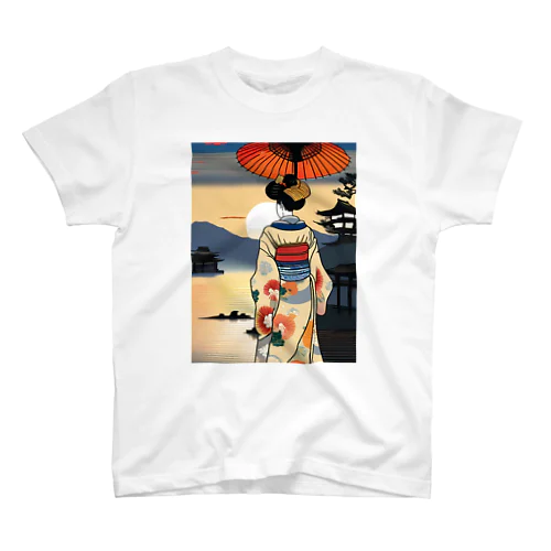 浮世絵(夕焼け) Regular Fit T-Shirt