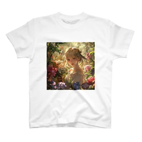 Fantasy Flower Field - Girl's Smile Regular Fit T-Shirt