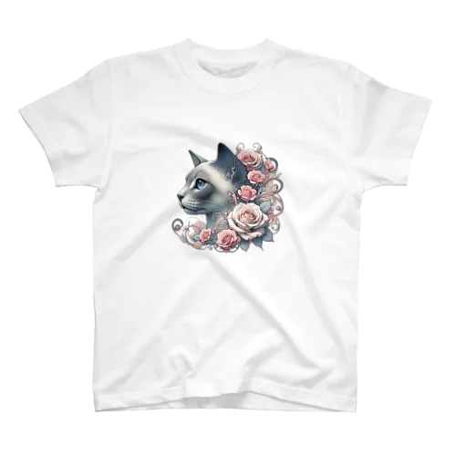 バラ猫ちゃん🌹 Regular Fit T-Shirt